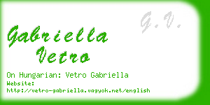 gabriella vetro business card